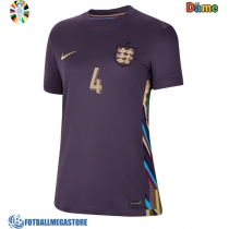 Fotballdrakt Dame England Declan Rice #4 Bortedrakt EM 2024 Kortermet